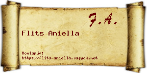 Flits Aniella névjegykártya